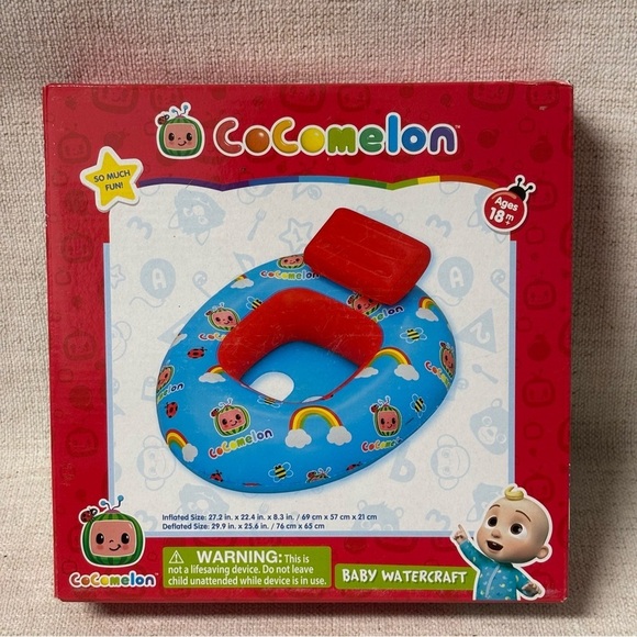 Swim | Cocomelon Baby Watercraft Inflatable Float Floatie Pool Fun ...
